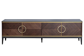 151SV-10003 Тумба под ТВ 4-х дверная шпон 200*58*40см