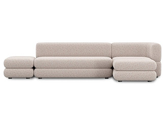 Диван модульный Брера 6 Букле Кремовый