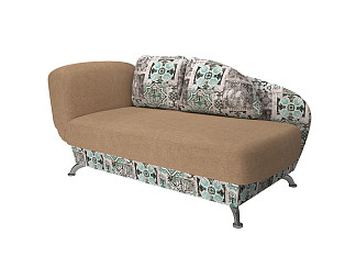 Диван-кровать Mini (левый) (Ткань Siena 03 / Lounge 06 / Siena 03) 83x192