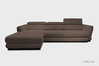 "Орландо" диван с оттоманкой; раскл.; 3MR8ML; "Впередвыкатной" (1580х1920); левый; венге; 1035(1) (гр.1)