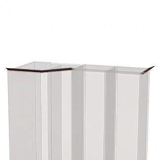 Карниз Александрия Орех для композиции с угловым шкафом Камелия Орех