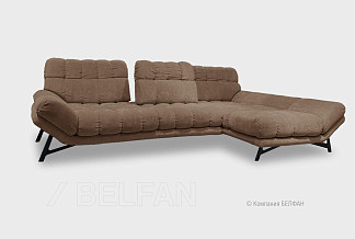 "Space" диван с оттоманкой; нераскл.; 2L+8R; правый; Empire 17 (гр.4/НФ)