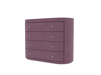 Комод Verda Classic (Ткань: Микровелюр Manhattan Ягодный пломбир) 53x106