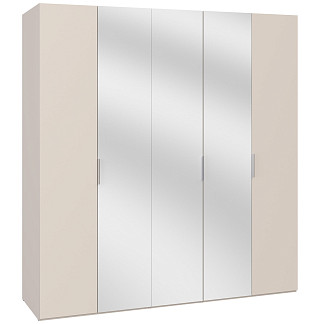 Шкаф пятистворчатый Soho беж с зеркалами Soho беж