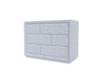 Комод Verda Modern (Ткань: Микрошенилл Rialto Белое золото) 48x106