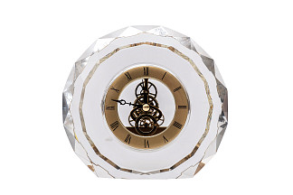 C81751 Часы настольные круглые, 16*6*14.5 см. цвет золото