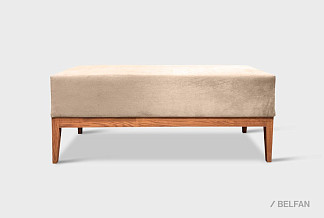 Банкетка "Арт" (большая); орех; Tiffany 2 Beige