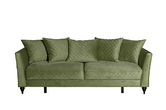 Диван Сорренто(Sorrento) 230M трехм.раск,велюр оливковый Colt1002-OLIV 230*101*86