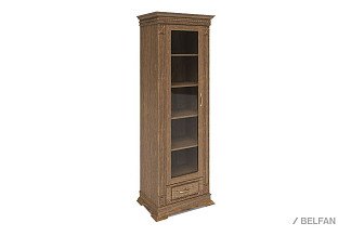 Шкаф для книг "Верди Люкс 1/1"; левый; дуб рустикаль