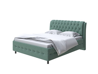 Кровать Como (Veda) 4 с ПМ + Матрас Orto Comfort Middle (Ткань: Шенилл Piano 7 Нефритовый браслет) 200x200