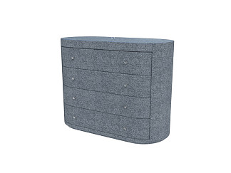 Комод Verda Classic (Ткань: Микрошенилл Rialto Графит) 53x106