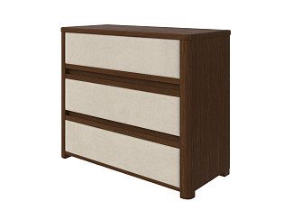 Комод Орматек Wood Soft (Ткань/Массив (сосна) Мокко (сосна) с брашированием/Ultra Песочный) 90x40