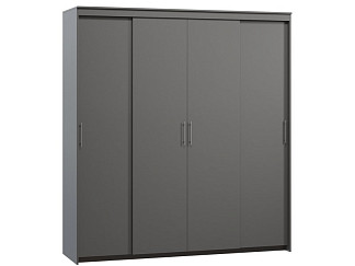 Шкаф-купе Тебар-4-210-230 Графит без зеркал