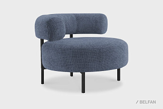 "Одри" кресло; нераскл.; 12; черный; Del vento 11  (гр. 3/НФ)