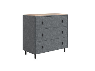 Комод Орматек Sofix (Велюр/ЛДСП Gratta 4 Серый космос/Бунратти) 92x46