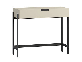 Консоль Лигес 93x40 Светло-бежевый/Черный
