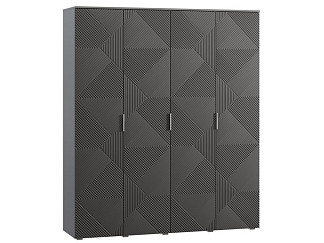 Распашной шкаф Шелтон 4-183x212 Графитовый