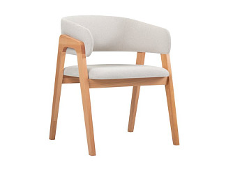 Стул Мэвис Букле Молочный/Натуральный