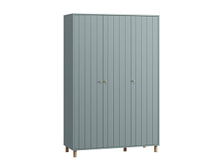 Распашной шкаф Моррис 3-134x205 Серо-зеленый