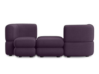 Диван модульный Brera-3 Velour Plum