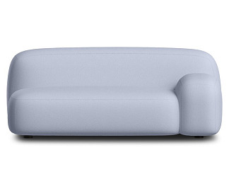 Диван прямой Риббл-1 Bucle Lilac