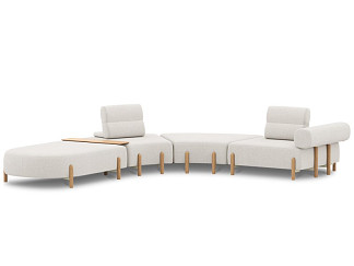 Диван модульный Альди-5 Bucle White