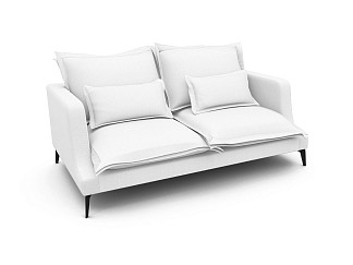 Орматек Mores 2-х местный Soft (Ткань: Шенилл Canvas white) 104x186