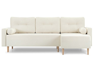 Диван угловой Нумо Velvet White