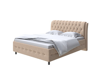 Кровать Como (Veda) 4 с ПМ + Матрас Orto Comfort Middle (Ткань: Шенилл Piano 5 Песочный берег) 200x200