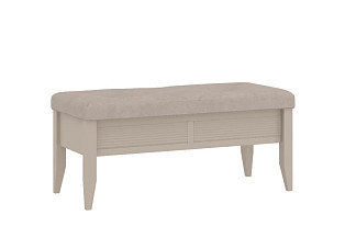 Банкетка Кантри Кашемир серый/Микровелюр