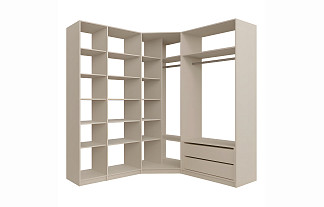 Угловая гардеробная система «Lux 9» / Кашемир