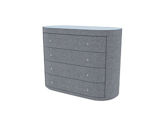 Комод Verda Classic (Ткань: Микрошенилл Rialto Серебро) 53x106