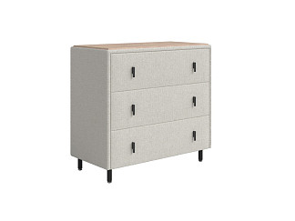 Комод Орматек Sofix (Шенилл/ЛДСП Piano 1 Жемчужное колье/Бунратти) 92x46