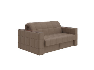 Орматек Диван-кровать прямой Ergonomic dream (Ткань: Велюр Forest 16 Коричневый/Венге) 158x211