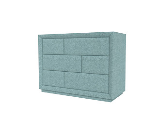 Комод Verda Modern (Ткань: Микрошенилл Rialto Аквамарин) 48x106