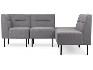 Диван модульный Сэндж 3 Textile Grey