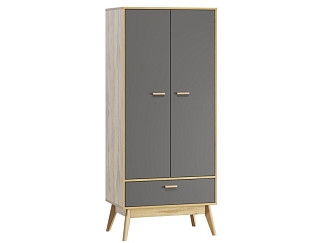 Распашной шкаф Нордик-2 Wood Grey