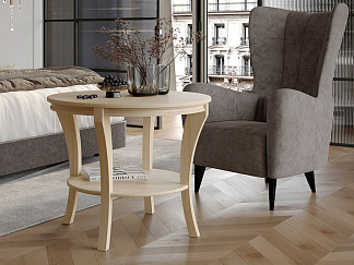 Журнальный стол Verda (Массив (береза) Масло-воск Natura) 80x80