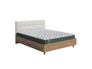 Кровать Орматек Albero Soft New с подъемным механизмом (Ткань/Массив (сосна) Антик (сосна)/Levis 12 Лён) 200x220