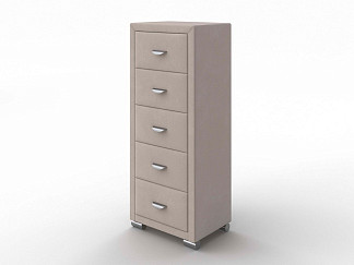 Комод Орматек OrmaSoft 2 (5 ящиков) (Ткань: Микровелюр Laska 15 Лён) 50x40