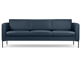 Диван прямой Кинси-3 Land Navy Blue