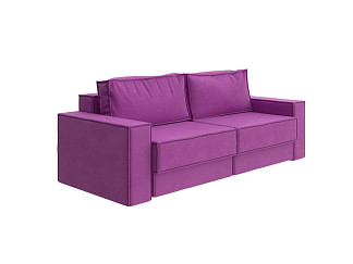 Орматек Диван-кровать Porto Hard двухсекционный (Ткань: Велюр Enigma 32 Фиолетовый) 196x157