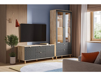 Модульная гостиная Теджонс-4 Deco Grafit