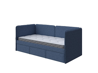 Кровать Орматек Bruno-Софа c выкатным ящиком (Ткань: Рогожка Levis 78 Джинс) 80x200