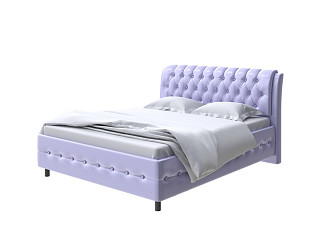 Кровать Como (Veda) 4 с ПМ + Матрас Orto Comfort Middle (Экокожа Athens Пастельно-лавандовый) 200x200