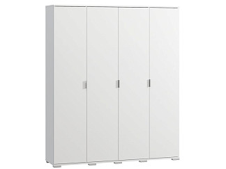 Распашной шкаф Стелла 4-160x190 Белый