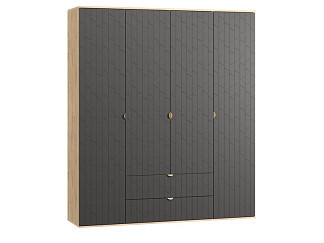 Распашной шкаф Монблан-4 Angle Grafit