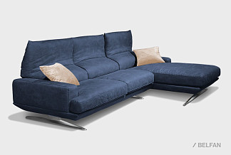 "Капристо" диван с оттоманкой; нераскл.; 2L6R; Club 25 (33313)+Club 25 (33313)+Club 25 (33313)+Club 2 (33310); (гр.5/ТД)