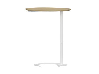 Стол Ферн 65x50 Древесный натуральный/Белый