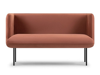 Диван прямой Наск-2 Велюр Терракотовый